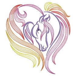 Decorative Horses 11(Lg) machine embroidery designs