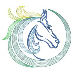 Decorative Horses 12(Md) machine embroidery designs