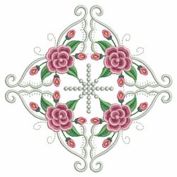 Pearl Roses Quilt 9 05(Lg) machine embroidery designs