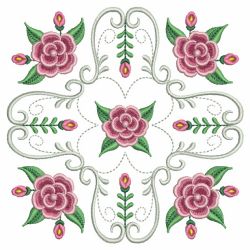 Pearl Roses Quilt 9 09(Sm) machine embroidery designs