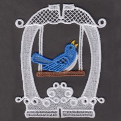 3D FSL Birdcages 07 machine embroidery designs