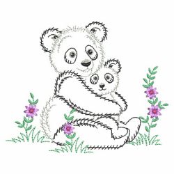 Vintage Mom And Baby Animals 03(Sm) machine embroidery designs