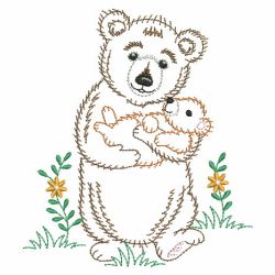 Vintage Mom And Baby Animals 05(Sm) machine embroidery designs