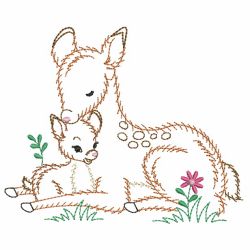 Vintage Mom And Baby Animals 06(Md) machine embroidery designs