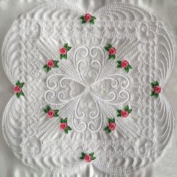 Trapunto Rose Quilt Block 05(Lg)