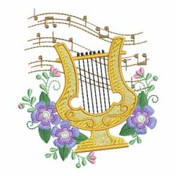 Musical Elegance 09(Sm) machine embroidery designs