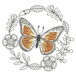 Butterfly Frame 01(Md) machine embroidery designs
