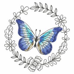 Butterfly Frame 05(Md) machine embroidery designs