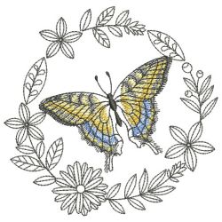 Butterfly Frame 06(Lg) machine embroidery designs