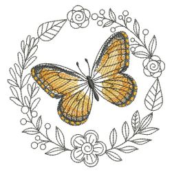 Butterfly Frame 07(Lg) machine embroidery designs
