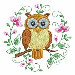 Jacobean Owls 01 machine embroidery designs