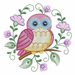 Jacobean Owls 08 machine embroidery designs