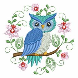Jacobean Owls 10 machine embroidery designs