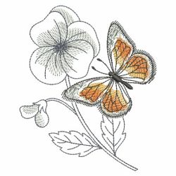 Butterfly And Blooms 02(Lg) machine embroidery designs