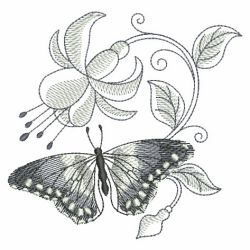 Butterfly And Blooms 07(Lg) machine embroidery designs