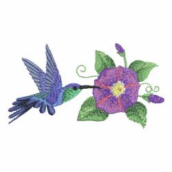 Watercolor Hummingbird And Flowers 3 02 machine embroidery designs