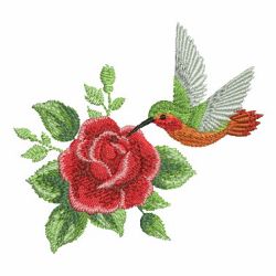 Watercolor Hummingbird And Flowers 3 07 machine embroidery designs