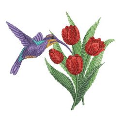 Watercolor Hummingbird And Flowers 3 08 machine embroidery designs