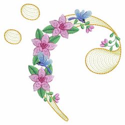 Floral Music Notes 03(Md) machine embroidery designs