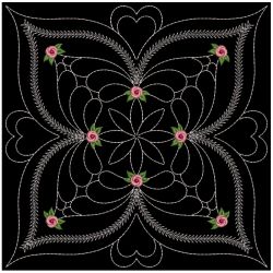 Trapunto Rose Quilt Block 2(Md) machine embroidery designs