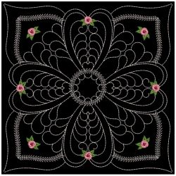 Trapunto Rose Quilt Block 2 02(Md) machine embroidery designs