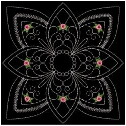 Trapunto Rose Quilt Block 2 03(Lg) machine embroidery designs