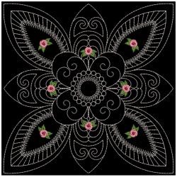 Trapunto Rose Quilt Block 2 04(Md) machine embroidery designs