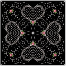 Trapunto Rose Quilt Block 2 07(Lg)