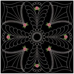 Trapunto Rose Quilt Block 2 10(Md) machine embroidery designs