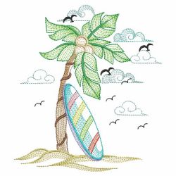 Beach Time 08(Lg) machine embroidery designs