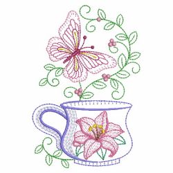 Vintage Butterflies At Teatime 03(Lg) machine embroidery designs