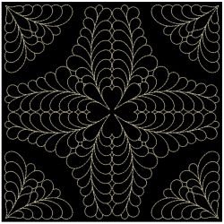 Trapunto Feather Quilt(Sm) machine embroidery designs