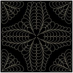 Trapunto Feather Quilt(Sm) machine embroidery designs