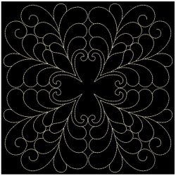 Trapunto Feather Quilt 05(Sm)