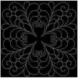 Trapunto Feather Quilt 05(Md) machine embroidery designs