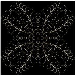 Trapunto Feather Quilt 06(Sm)