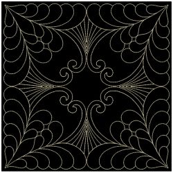 Trapunto Feather Quilt 09(Sm)