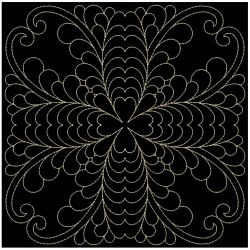 Trapunto Feather Quilt 11(Sm)