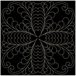 Trapunto Feather Quilt 11(Sm) machine embroidery designs