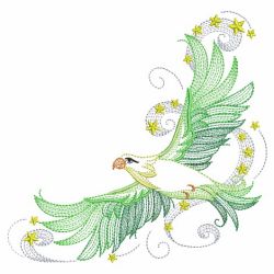 Rippled Eagle 03(Md) machine embroidery designs