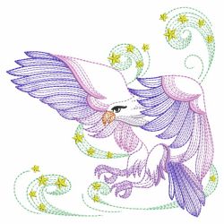 Rippled Eagle 05(Sm) machine embroidery designs
