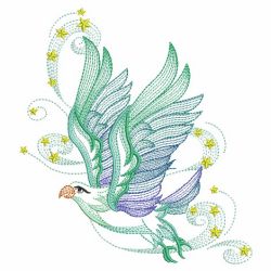 Rippled Eagle 06(Sm) machine embroidery designs