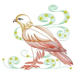 Rippled Eagle 09(Md) machine embroidery designs