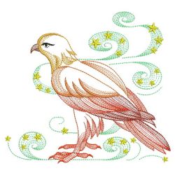 Rippled Eagle 09(Lg) machine embroidery designs