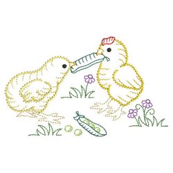 Vintage Chickens 07(Lg) machine embroidery designs