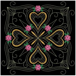 Trapunto Rose Quilt Block 3 01(Lg) machine embroidery designs