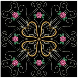 Trapunto Rose Quilt Block 3 03(Sm)