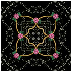 Trapunto Rose Quilt Block 3 07(Sm)