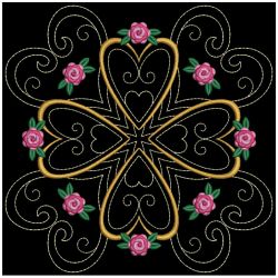 Trapunto Rose Quilt Block 3 11(Md)