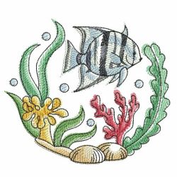 Fish And Coral 05(Md) machine embroidery designs